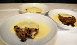 Clootie Porridge Dumpling with Custard