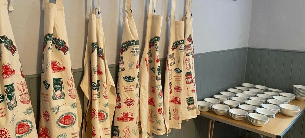 Aprons at the ready for competitors